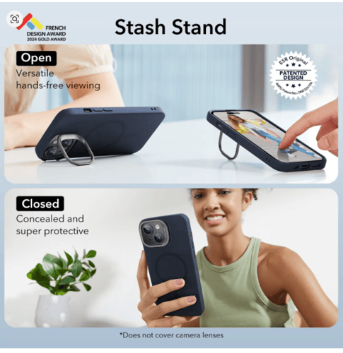 ESR لهاتف iPhone 15/16 Pro حافظة MagSafe ناعمة لها...