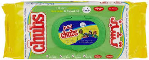 Chubs Family Wipes Shea Butter Almond Oil 4*40 P O...