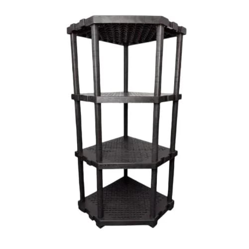 Plastic corner unit reinforced 75×75×184 cm · 250 kg/shelf · 5 shelves