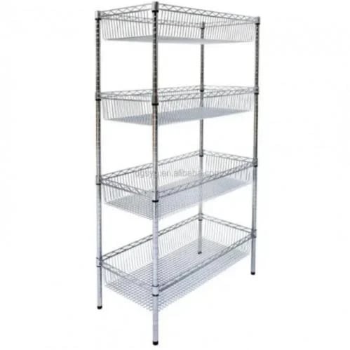Chrome shelves wire basket · 200 kg/shelf · 4 shel...