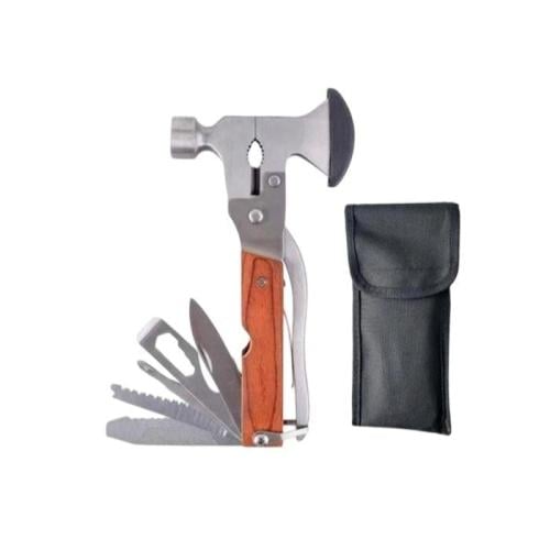 Wooden claw hammer 14 in 1 · stainless steel