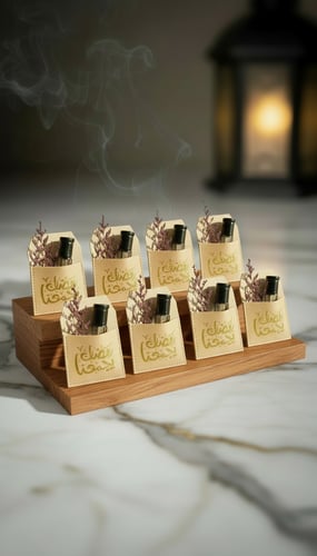 مسك أبيض طبيعي لتوزيعات رمضانية راقية - باكج 6 حبا...