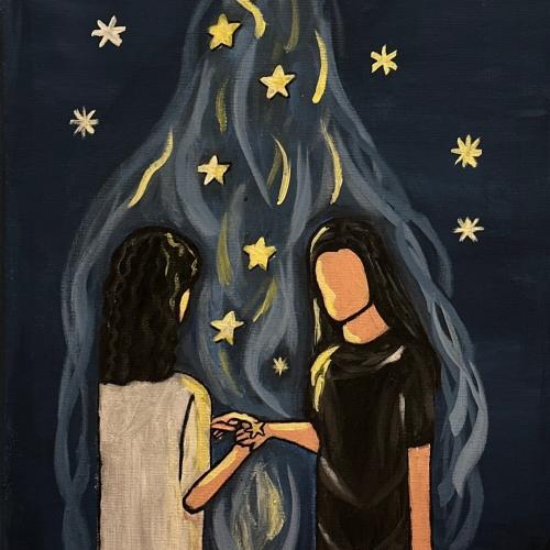 under stars