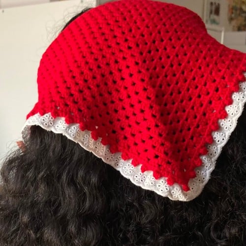 crocheted bandana