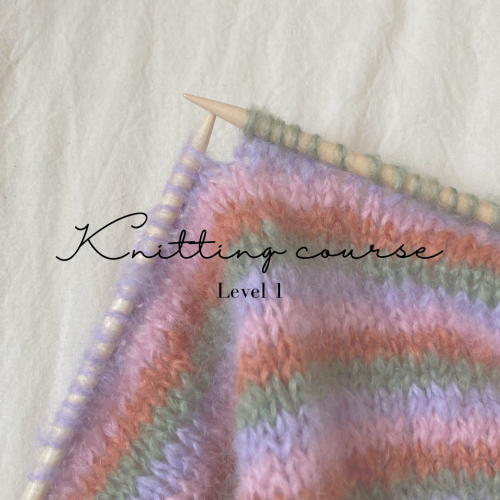 knitting beganners level course - ورشة حياكة تريكو...