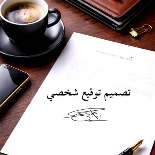 تصميم توقيع شخصي