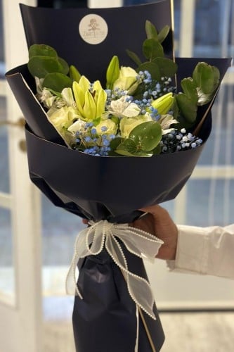 بوكيه ورد طبيعي