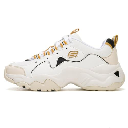 أحذية رياضية عصرية من سلسلة Skechers D'Lites أحذية رياضية خفيفة الوزن للنساء للاستخدام الخارجي 149914-Wbk