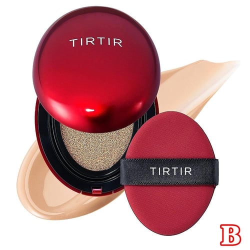 لكريم أساس TIRTIR Cushion، وسادة هوائية واقية من الشمس تدوم طويلاً، كريم أساس مدمج عالي التغطية، مكياج كوري أصلي