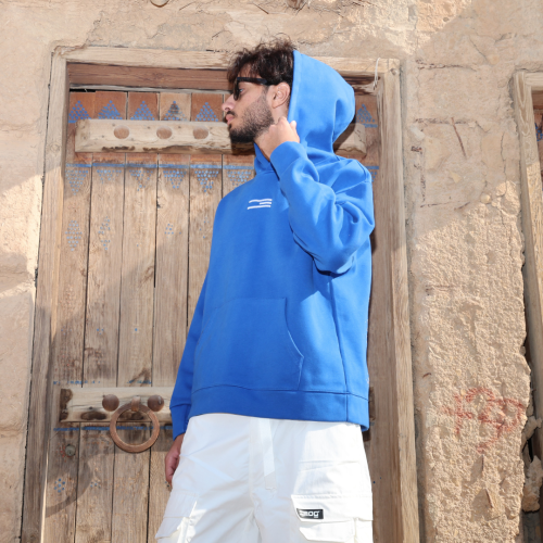 هودي ازرق مطرز