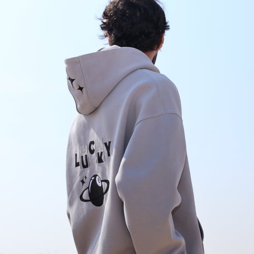 هودي رمادي مطرز