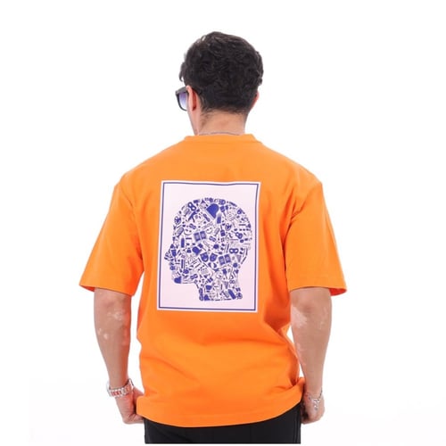 تيشيرت أوفر سايز - إشراقة برتقالية