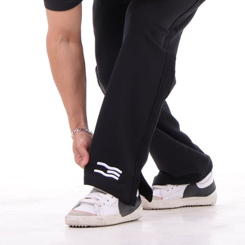 بنطلون أوفر سايز - أسلوب كلاسيكي باللون الأسود