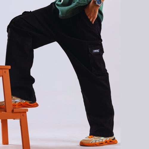 جينز اوفر سايز اسود