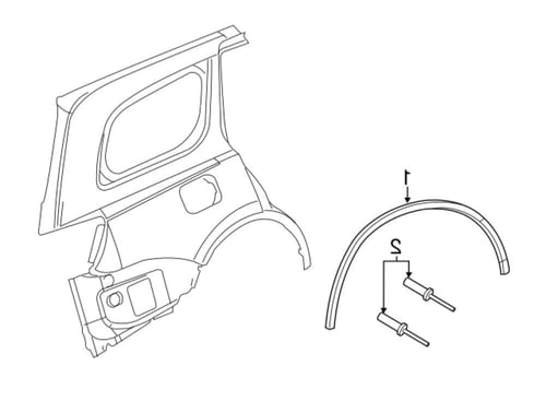 زيق رفرف خلفي يسار درانقو