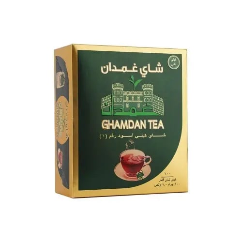 شاي غمدان كيني أسود 100 كيس