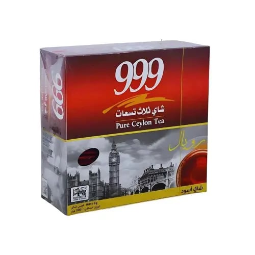 شاي 999 ثلاث تسعات رويال علاقي 100 كيس