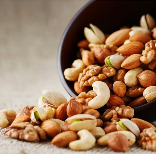 Mixed nuts, raw, unsalted, 1 kilogram