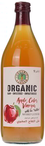 خل التفاح العضوي غير مصفى 1 لتر ( اورقانيك )