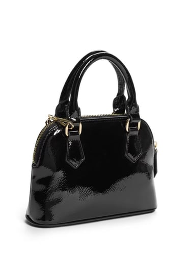 شنطه قيس جلد اسود لماع اصلي