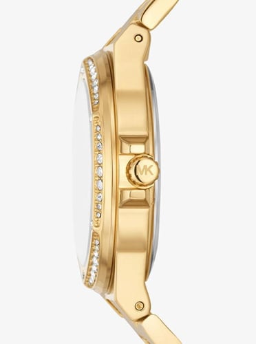 ساعه مايكل كورس عريضه بميناء كرستال سداسي الشكل