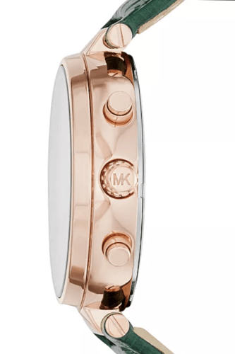 ساعه مايكل كورس لون زمردي بداخليه فخمه