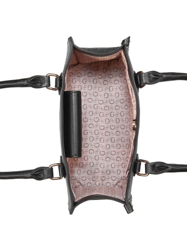 GUESS Oak Park Signature Mini Tote - Coal