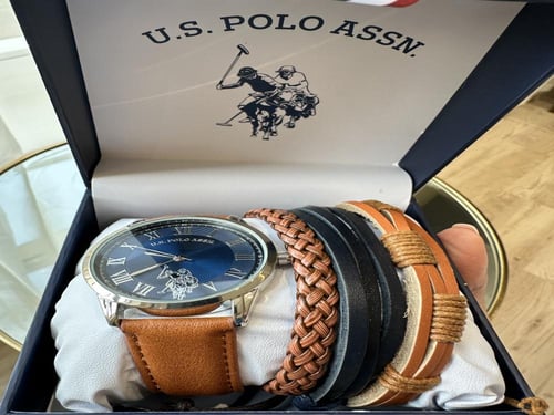 ساعه بولو الرجاليه مع اساور مختلفه