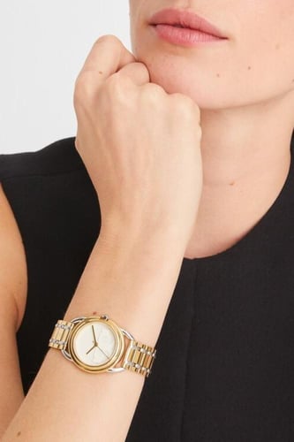 ساعه توري بورش مكس ذهبي وفضي بميناء شعار توري