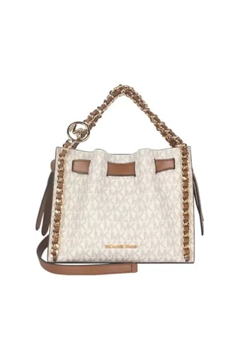 شنطه مايكل كورس كروس بدي لون كريمي اصلي