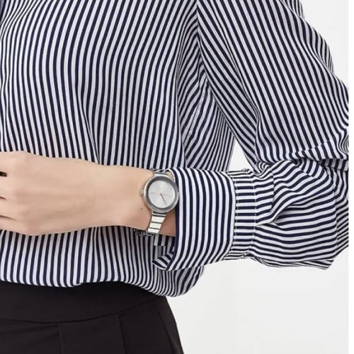 ساعه دكني فضي