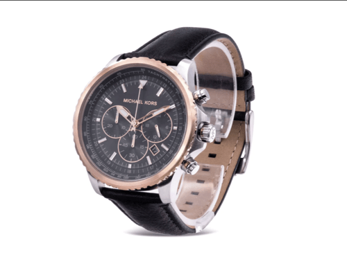 ساعه مايكل كورس رجاليه لون اسود