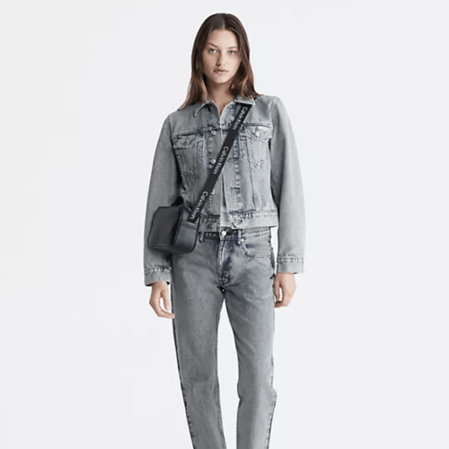 شنطه كيلفن كلاين يوميه لون جلد اسود