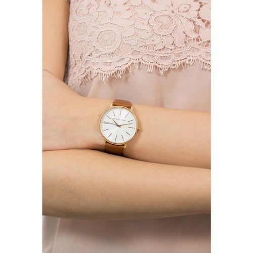 ساعه مايكل كورس نسائية لون جملي