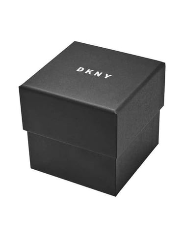 ساعه دكني فضي بميناء اطراف كرستال