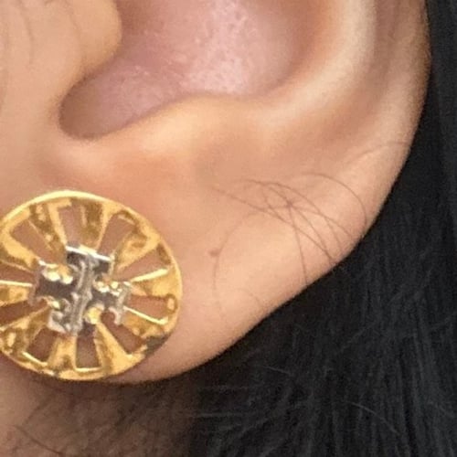 حلق توري بورش مكس فضي وذهبي