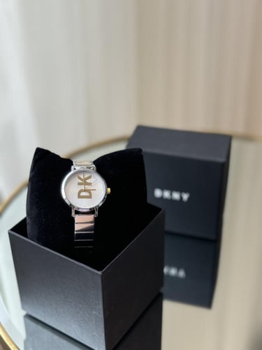 ساعه دكني فضي