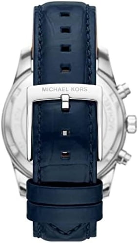 ساعه مايكل كورس جلد كحلي مع ميناء كرستال فخم