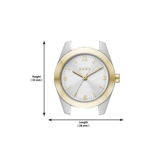 ساعه دكني مكس ذهبي وفضي