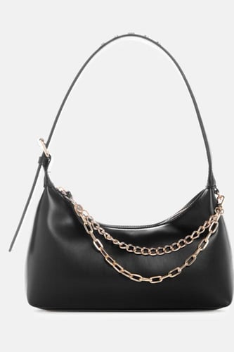 شنطه قيس جلد اسود اصلي