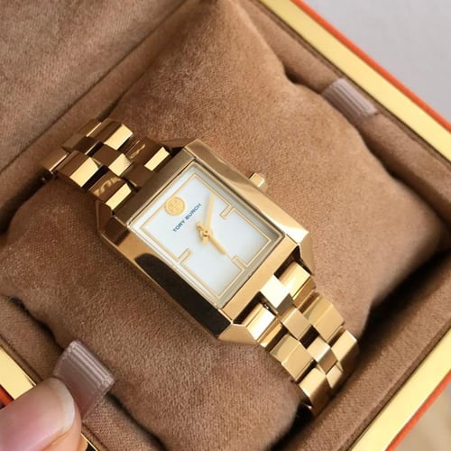 ساعه توري بورس لون ذهبي