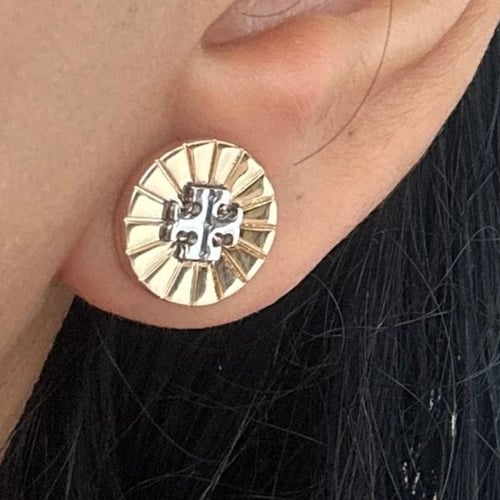 حلق توري بورش مكس ذهبي وفضي