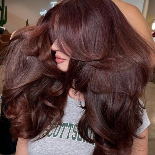 صبغة شعر لون بني كرزي100ملي تغطي الشيب 100‎%‎