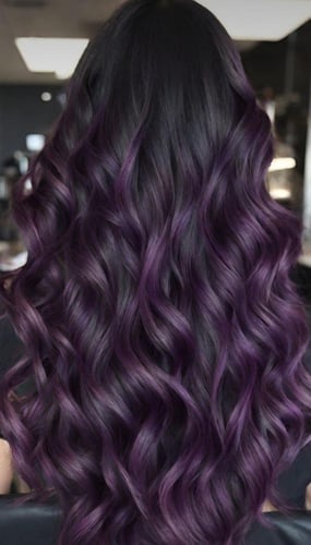 صبغة شعر لون بنفسجي غامق 100ملي تغطي الشيب 100‎%‎