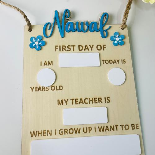 ساين تعليقة اول يوم دراسي للطفل انجليزي