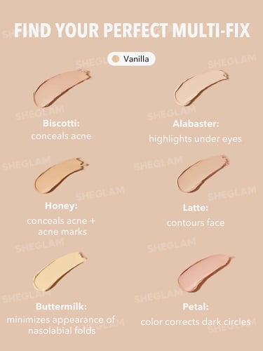 كونسيلر ومصحّح متعدد الاستخدام من شيجلام – درجة فا...