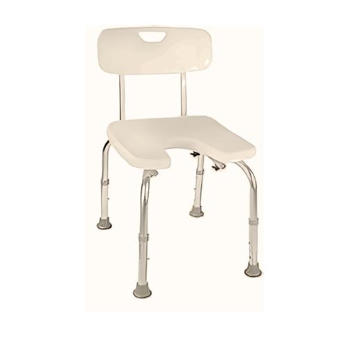 كرسي استحمام بظهر - خفيف الوزن وآمن