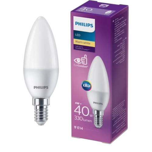 لمبة ليد بلحة مثلج 4 وات أصفر - فيلبس PHILIPS