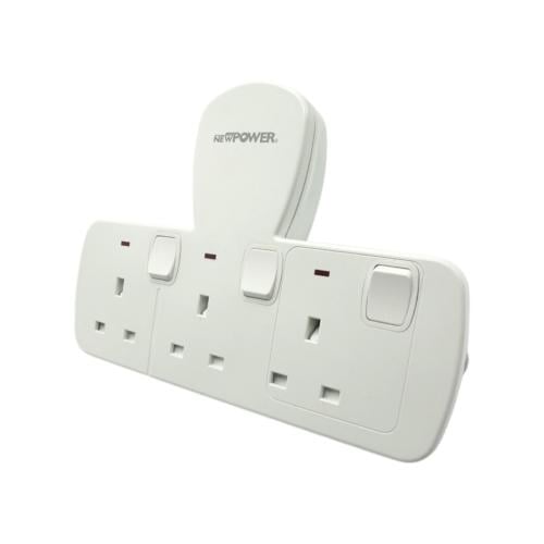 مشترك جداري 3 فتحة 13 أمبير 109032 - نيوباور NEWPO...