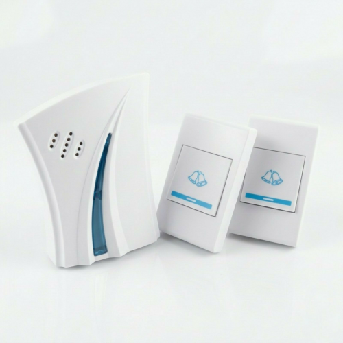 جرس باب لاسلكي بطارية 1 جرس 2 مفتاح (عند الطلب يتم...